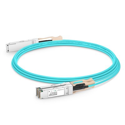 200g QSFP56 से 2x 100g QSFP28 सक्रिय ऑप्टिकल केबल (AOC), 1m -20 m